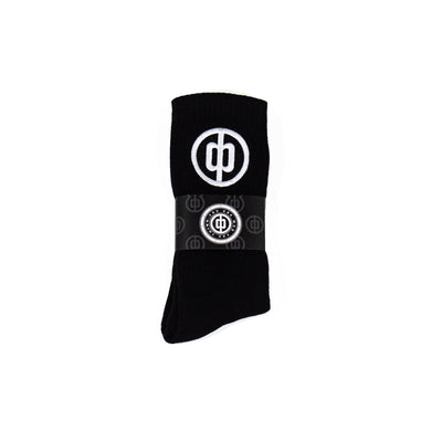 Duwo Black Monogram Socks
