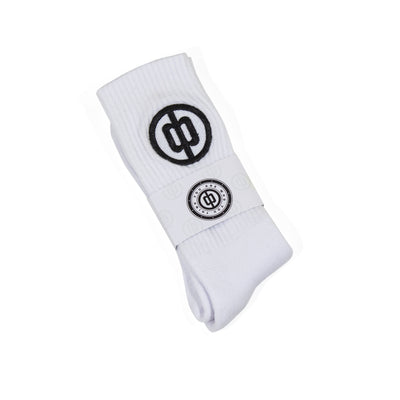 Duwo White Monogram Socks
