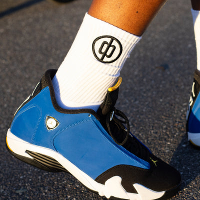 Duwo White Monogram Socks