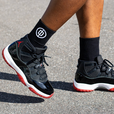 Duwo Black Monogram Socks